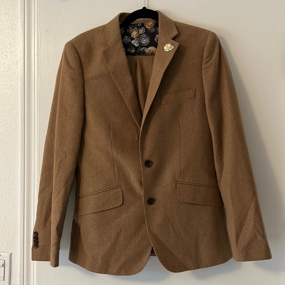 Gerald Gianna Feraud Italian Wool Mix Suit US 38